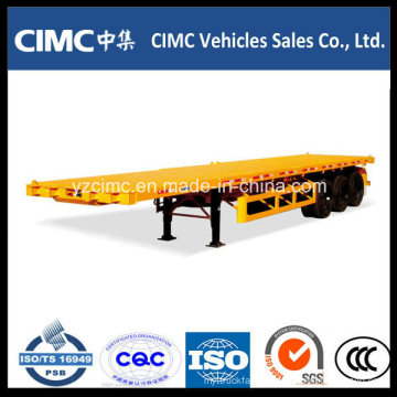 Cimc Tri-Axle 40t Container Semi Trailer with Fuwa Axle